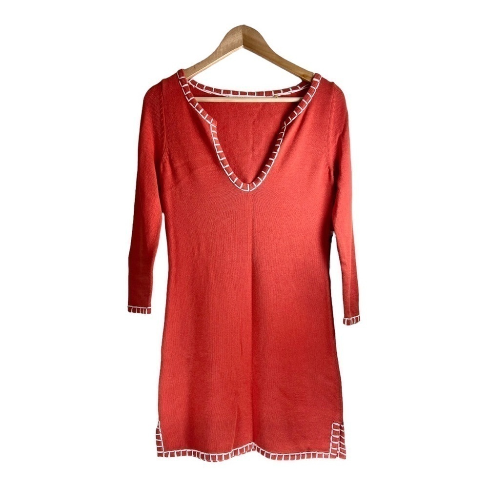 Susana Monaco Contrast Stitch Sweater Dress NWT